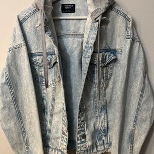 Streetwear Society Denim Jacket with Hood